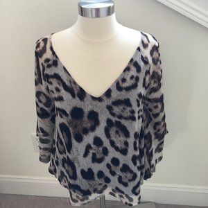 INC Cheetah Print Blouse
